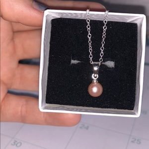 Beautiful Peach pearl necklace